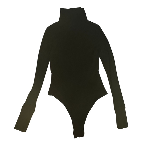 AERIE SOFT TURTLENECK LONG SLEEVE THONG BODYSUIT - Picture 2 of 3